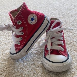Very gently worn high top converse